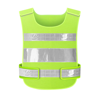La maglia riflettente della sicurezza di alta visibilità economica gialla all'ingrosso SJV07 funziona eseguendo l'abbigliamento