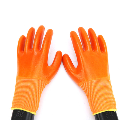 Il PVC all'ingrosso del meccanico dei guanti del lavoro del giardino SJS003 ha ricoperto i guanti di lavoro della sicurezza